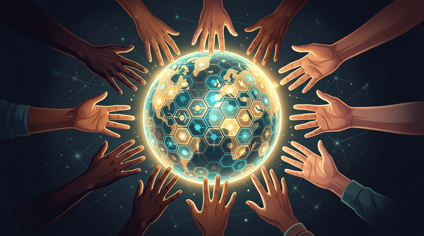 全球合作与游戏分发的概念配图